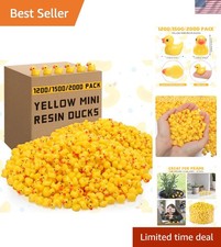 1500 Pcs Mini Resin Ducks Bulk Tiny Duck Decoration for Hide and Seek Prank C...
