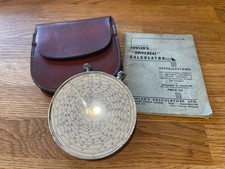 Fowler’s Universal calculator,  In Original Leather Case with instructsion book