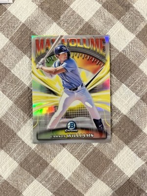 2025 Bowman Chrome Carson Williams Max Volume Rays