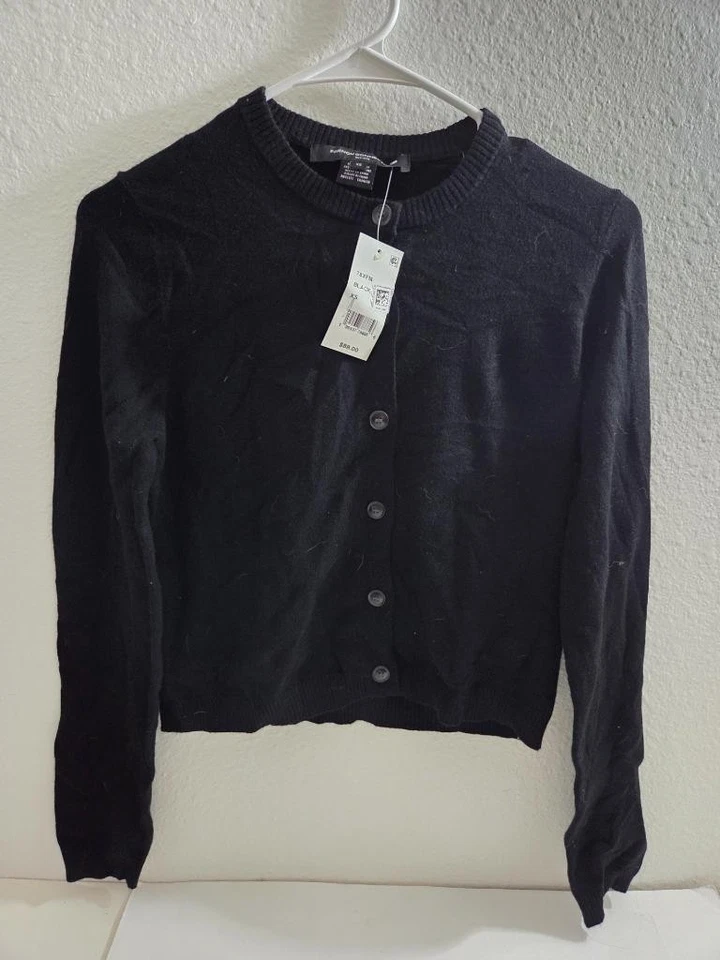 French Connection Women's Black Cosysoft Fitted Cardigan Size XS - Image 2 of 4
