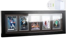 Trading Card Display Frame - Wall Mount Baseball Card Display Case with UV Pr...