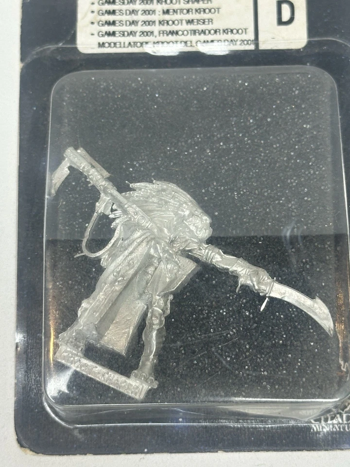 Warhammer 40k Kroot Shaper Anghkor Prok Tau Empire Metal 2001 Ed Fuera de existencia Gamesday GW Foto 2 de 4