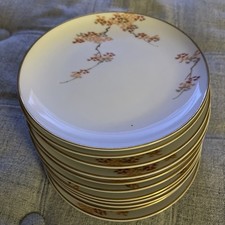 Fukagawa Arita Maple Leaf 905 Bread / Dessert Plates 6 1/4" Set of 11 Excellent