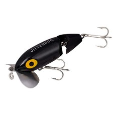 Arbogast Jointed Jitterbug Topwater Fishing Lure Black 5 8 oz for Bas