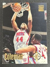 1993-94 Topps Stadium Club Derrick Coleman High Court HC Card #170 Nets Fair