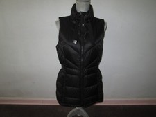 Women's ATHLETA Black Banner Peak Puffer Vest Goose Down Insulated Size M