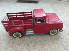 Vintage 1960s?  Red Tonka Step side Pickup Truck