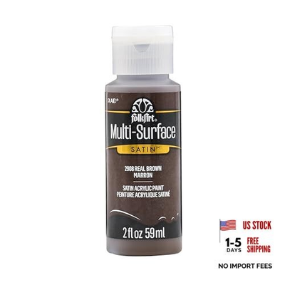 #ad Multi Surface Paint in Assorted Colors 2 oz 2 Fl Oz Pack of 1 Real Brown $2.63