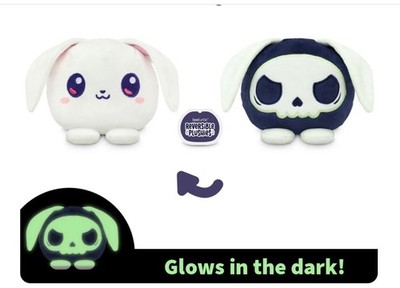 TeeTurtle Original Reversible Reaper Bunny Plushie Glow in the Dark NEW