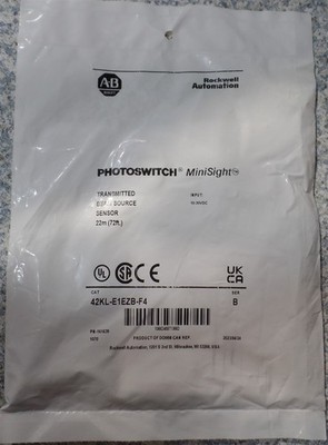 ALLEN BRADLEY 42KL-E1EZB-F4 Photoswitch Trans Beam Source Sensor Series B 2023