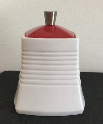 Belleek Living Solace Zuckerdose mit Deckel rot gefärbt - 7401