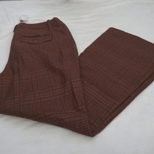 Urban Outfitters Brown/Black Checked Pants Size 14 NWT