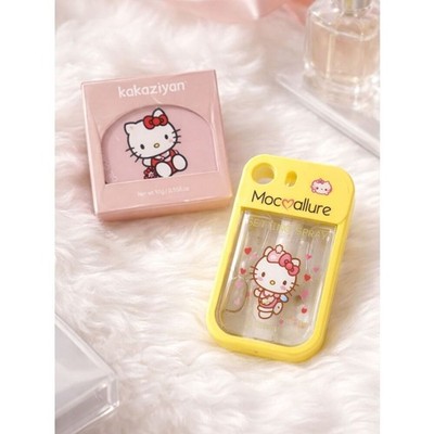 NWT NIB Mocallure Hello Kitty Loose Setting Powder Compact and Setting Spray Set