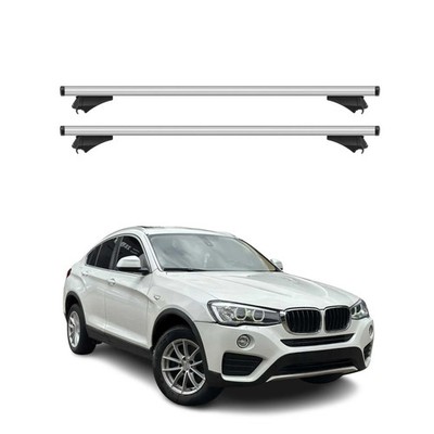 Cross Bars Roof Racks Aluminium for BMW X4 F26 2015-2018 Silver 2Pcs