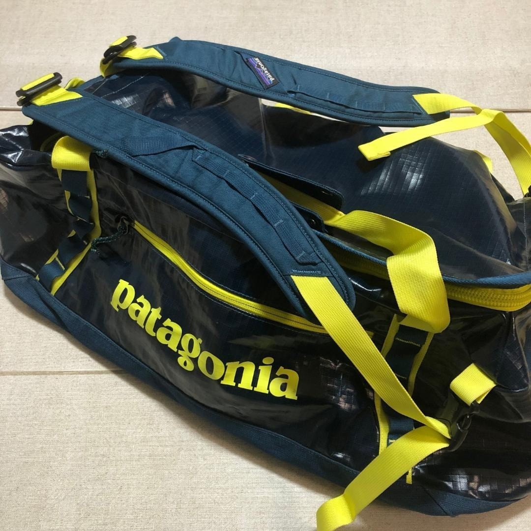 Bolsa de viaje Patagonia Black Hole Duffel 55L CTRB azul embalable usada