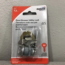 National Hardware N185-280 Chrome Silver Steel Cabinet/Drawer Lock
