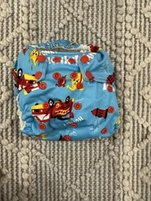 Rumparooz One Size Pocket Cloth Diaper Firetruck EUC