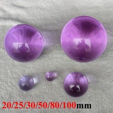 20/25/30/50/80/100mm Purple Crystal Glass Ball Marbles Craft Ornament Home Decor
