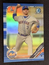 2019 Bowman Chrome 1st PROSPECT ROOKIE BLUE REFRACTOR Tommy Wilson 089/150