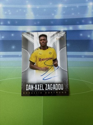2020 Topps Transcendent BVB Borussia Dortmund On Card Auto Dan-Axel Zagadou /75