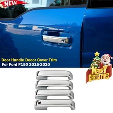 4pcs Exterior Door Handle Decoration Cover Trim Frame For Ford F150 2015+ Chrome
