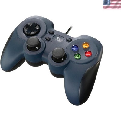 G F310 Wired Gamepad Controller Console Like Layout 4 Switch D-Pad PC - Blue/...