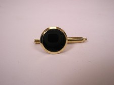 SINGLES 1 7/16" Black Round Vintage Formal Tux Prom Groom Shirt Stud b167