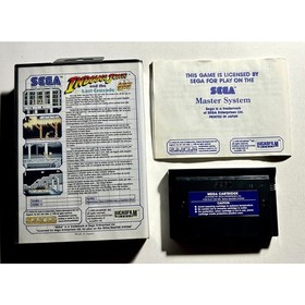 Indiana Jones and the last Crusade (Sega Master System)Works CIB Authentic🔥
