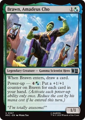 1x Brawn, Amadeus Cho MTG - Commander: Marvel Super Heroes - NM-Mint