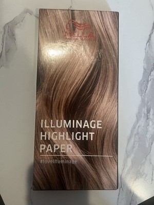 Wella Illuminate Highlight Paper 100 Pre-cut Sheets   (10  x 5 ) Brand New Box 