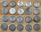 Roll of Walking Liberty Silver Half Dollars 20 coins  Mixed Dates 1930's -1940