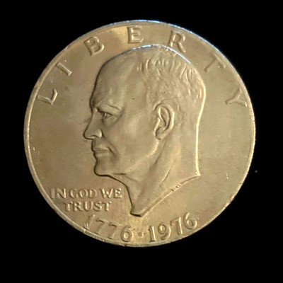  USA One Dollar USA 1776-1976 ohne Mz Liberty Coin Eisenhower Bicentennial