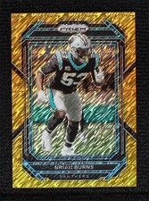 2022 Panini Prizm Gold Shimmer Prizm 4/10 Brian Burns #44 0f0h