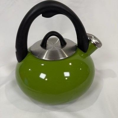 Calphalon 2 Qt Lime Green Whistling Tea Kettle Modern Retro Pop Kitchen TKE4402