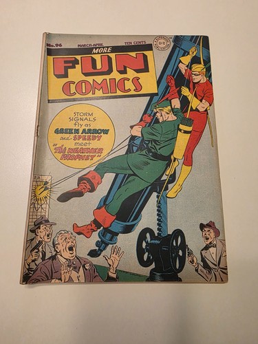 More Fun Comics #96  DC Comics March April 1944 Aquaman Green Arrow the Spectre