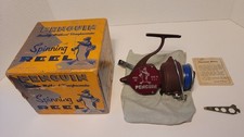 Vintage NOS Penguin Model 100 Spinning Fishing Reel with Original Box and Pouch 