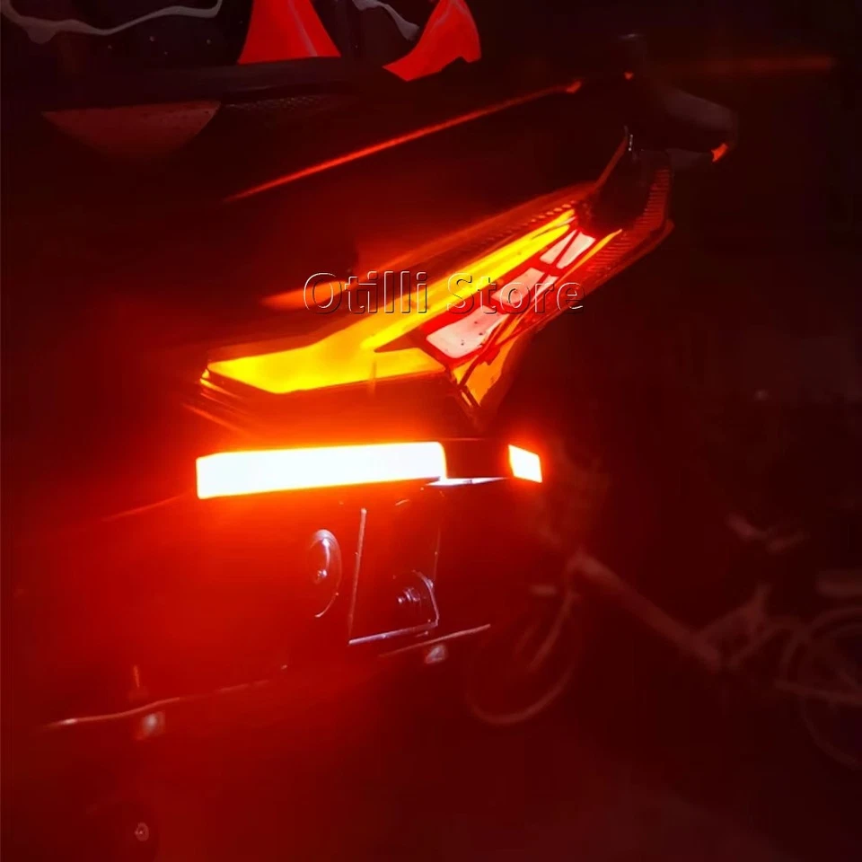 Soporte de matrícula LED eliminador de guardabarros trasero para KAWASAKI Z1000 2018-2023 Foto 3 de 4