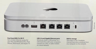 Apple Time Capsule 802.11n Wi-Fi Hard Drive 2TB | 7200 RPM | 3.5