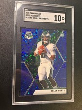 2020 Panini Mosaic Jalen Hurts Blue No Huddle /75 Sgc 10 Low Pop