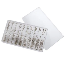 500Pcs Assorted Mixed Size Watch Case Crown Tube Repair Replacement Part