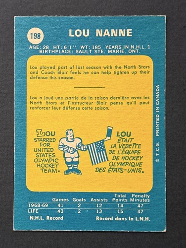 1969-70 O-Pee-Chee Hockey (You Pick) 3.00$C-8.00$C - Picture 167 of 169