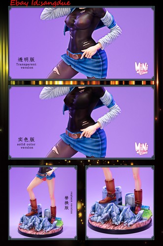 Statua statuina 30 cm dim model studio Android 18 figure resina nuova in magazzino - Foto 4 di 6