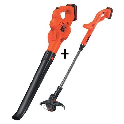 Tagliabordi+Soffiatore 18V Black&Decker Kit Elettroutensili Da Giardino