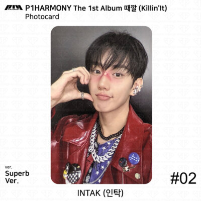 P1Harmony テオ 直筆サイン チェキ ポラ Killing It P1Harmony The 1st Album Killin'It Superb Ver Photocard