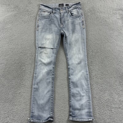 Buckle Black Jeans Mens 31x32 Bootleg Stone Wash Stretch Cowboy Denim Outdoor