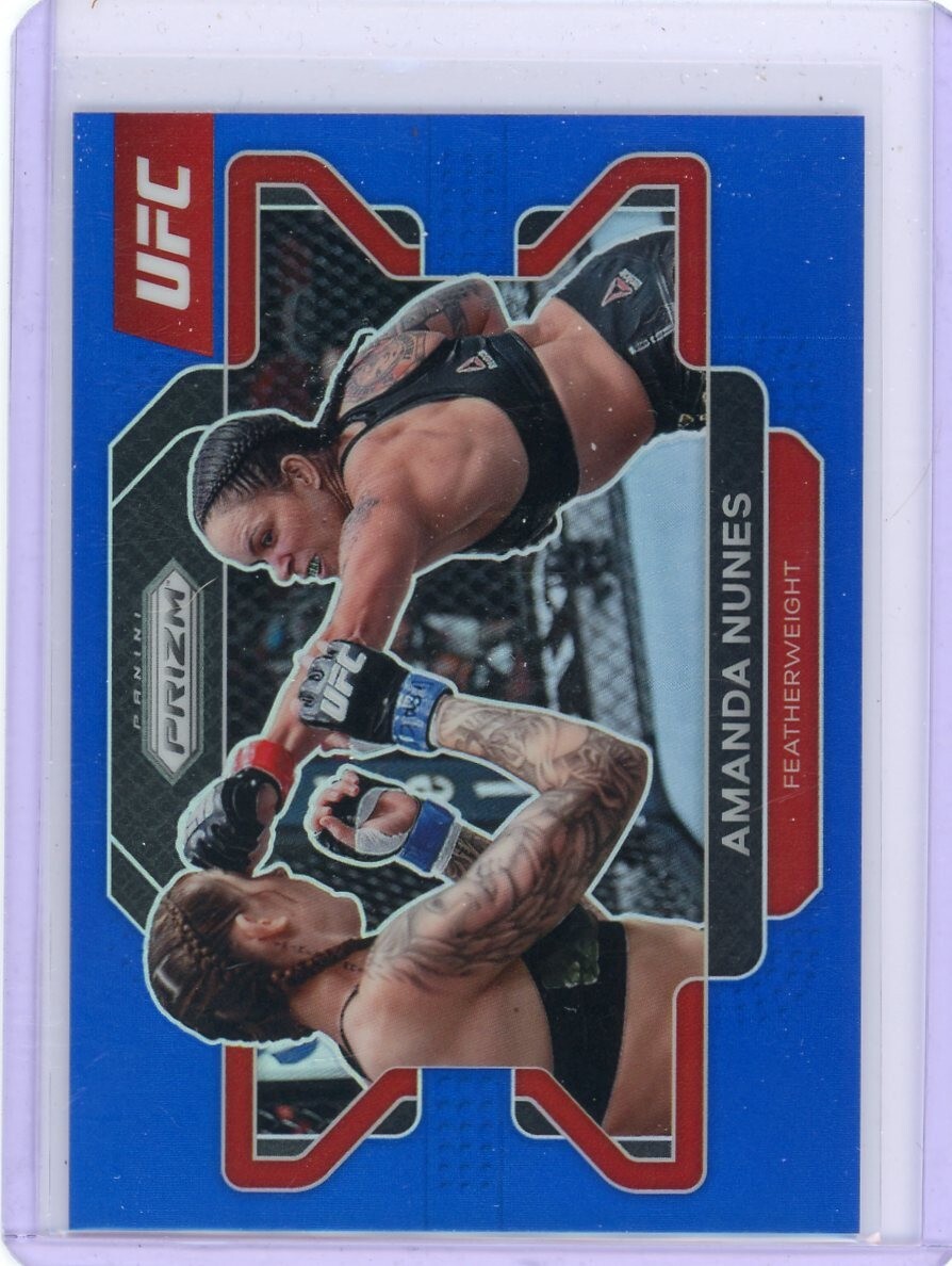 2022 Prizm UFC Blue /199 AMANDA NUNES No. 65!