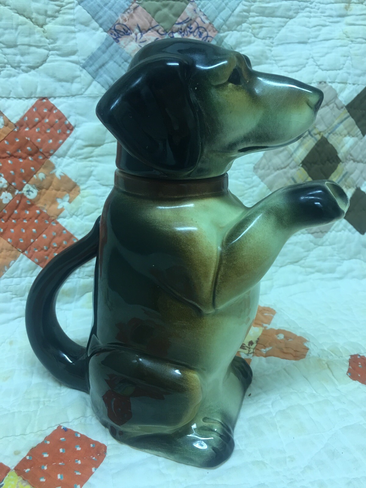 VINTAGE 1940 ERPHILA Made in Germany Porcelain Dachshund Wiener Dog