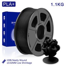 JAYO 1.1KG PLA Black 3D Printer Filament 1.75mm Warping Free Better Adhesion