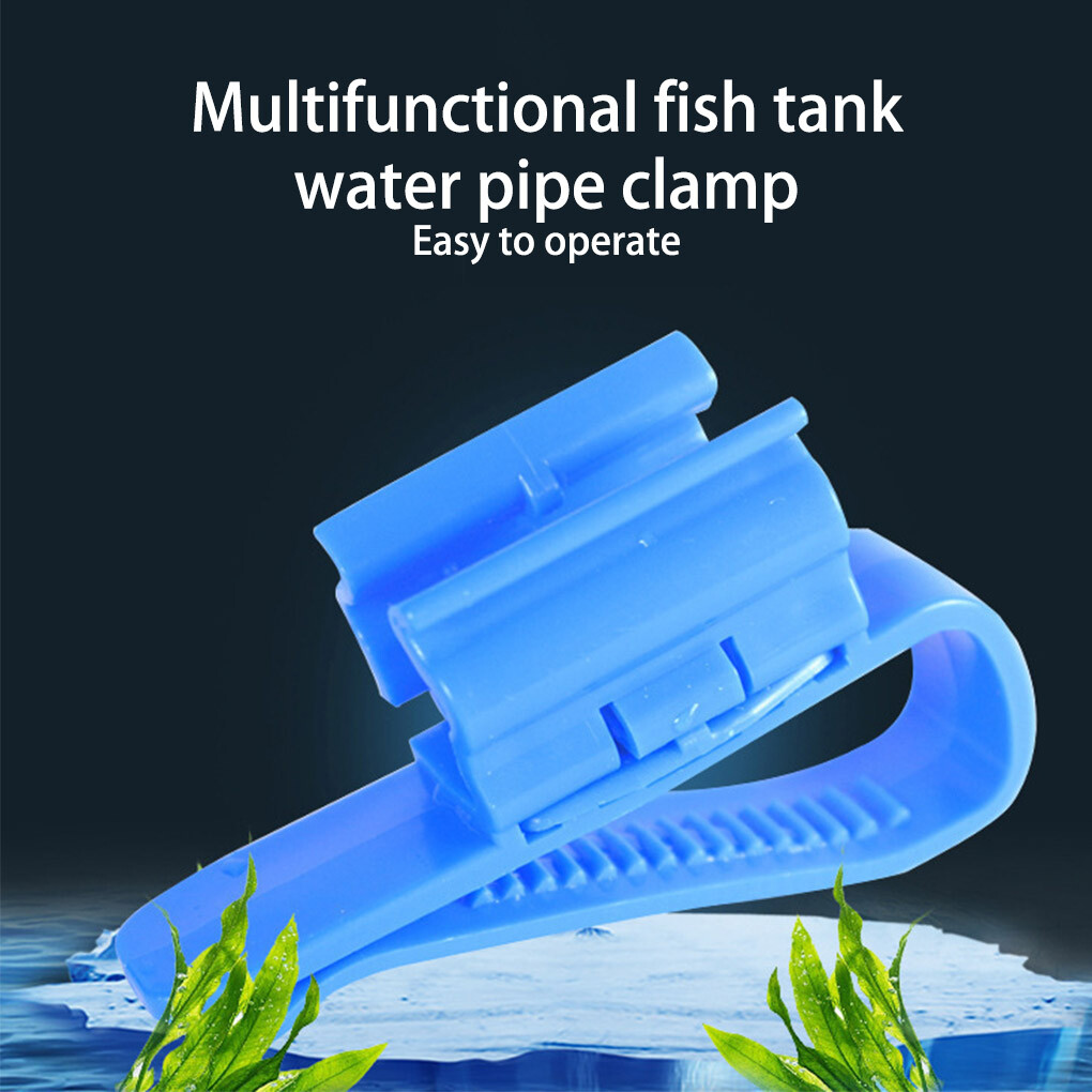 Aquarium Water Pipe Holder Clip Portable Fish Tank Hose Filter Clamp