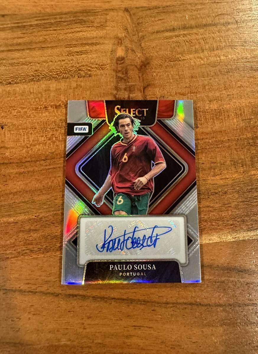 Paulo Sousa 2022-23 Panini Select FIFA Silver Prizm Autograph